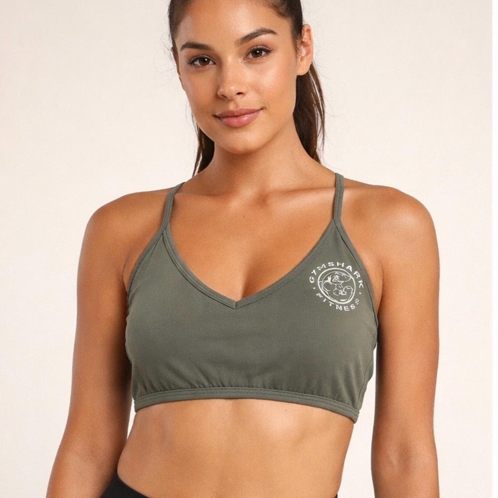 Gymshark sports bra olive green size S Athleisure